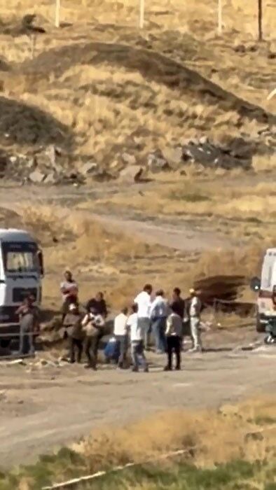 Ankara'da İnşaat İşçisinin Üzerine Malzeme Düştü