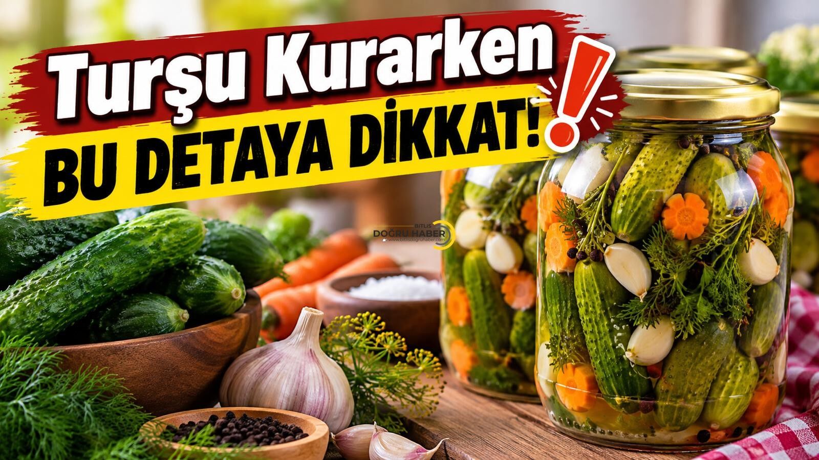 Turşu Kurarken Bu Detaya Dikkat!