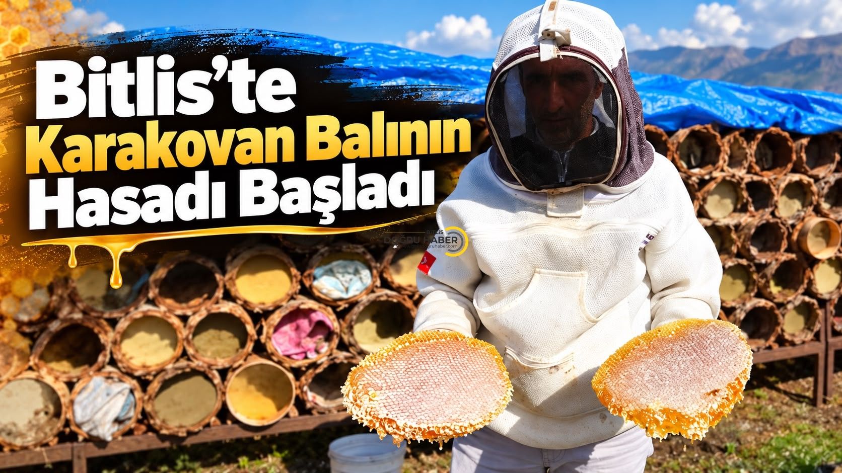 Bitlis’te dünyaca ödüllü karakovan balının hasadına başlanıldı
