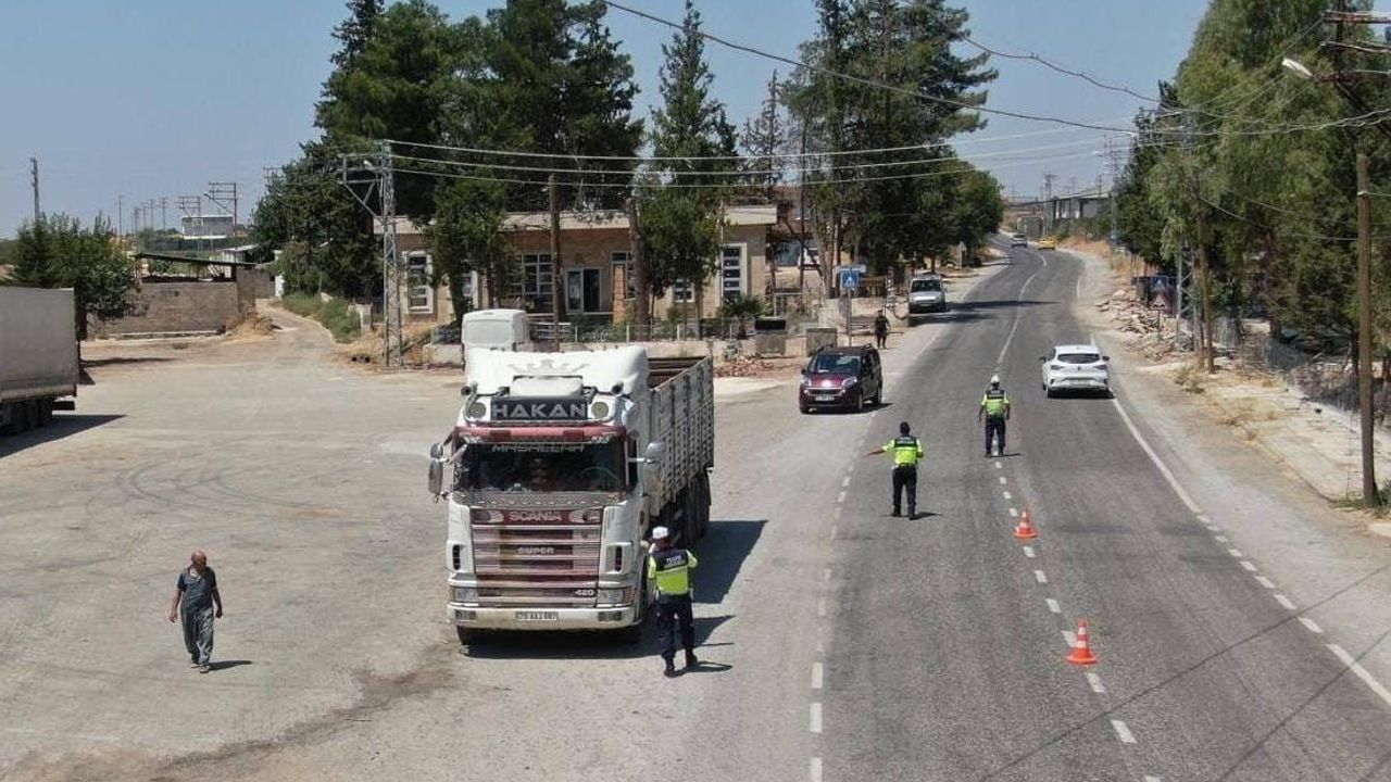 Kilis’te Dron Destekli Trafik Denetimi