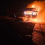 Seyir Halindeki Tır Alevlere Teslim Oldu