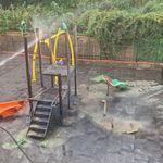 Zonguldak’ta Parkta Şaşırtan Olay: Kaydırağı Ateşe Verdiler