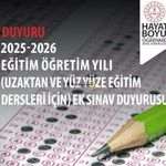 Açık Öğretim Liselerinde Ek Sınav Takvimi Belli Oldu