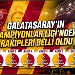 Galatasaray’ın Şampiyonlar Ligi Rakipleri Belli Oldu! Dev Rakipler Yolda