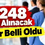 1.248 Kişi Alınacak İller Belli Oldu