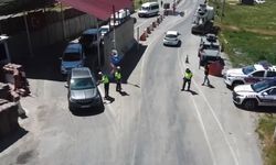 Bitlis’te karadan ve havadan trafik denetimi