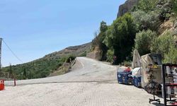 Darende’de heyelan nedeniyle kapatılan yol yeniden trafiğe açıldı