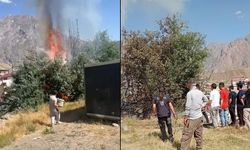 Hakkari’de iki noktada çıkan yangın kontrol altına alındı