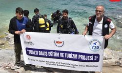 50 kişi Van Gölü’nde dalgıçlık eğitimi alıyor