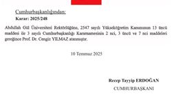 Cengiz Yılmaz, AGÜ Rektörlüğü’ne yeniden atandı