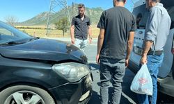 Rahvada Maddi Hasarlı Trafik Kazası