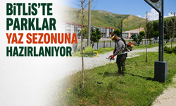 Bitlis'te Mevlana ve Üsküdar Parkları Yaz Sezonuna Hazırlanıyor