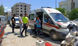 Kontrolden çıkan motosiklet devrildi: 2 yaralı