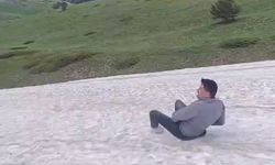 Köroğlu Zirvesinde Kar Keyfi
