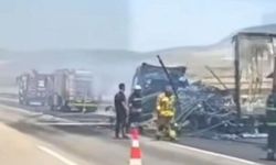 Seyir Halindeki Tır Alevlere Teslim Oldu