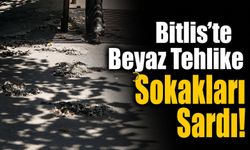 Bitlis’te Beyaz Tehlike Sokakları Sardı