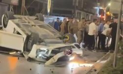 Bitlis Tatvan'da Otomobil Takla Attı
