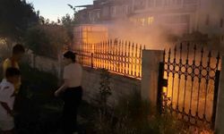 Aksaray'da kreş bahçesindeki yangına çocuklar ve vatandaşlar müdahale etti