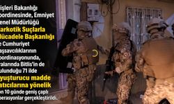 Bitlis’in de Dahil Olduğu Dev Uyuşturucu Operasyonu: 71 İlde 1.302 Şüpheli Yakalandı