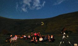 Bitlis’te uzayseverler haftayı gökyüzünü izleyerek geçirdi