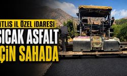 Bitlis İl Özel İdaresi sıcak asfalt için sahada