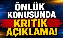 Önlük Konusunda Kritik Açıklama!