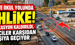 Bitlis’te okul yolunda tehlike