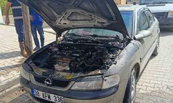 Tatvan’da Park Halindeki Otomobil Alevlere Teslim Oldu
