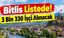 Bitlis Listede! 3 Bin 330 İşçi Alınacak
