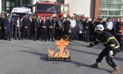 Bitlis Valiliğinde yangın tatbikatı
