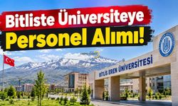 Bitliste Üniversiteye Personel Alımı!