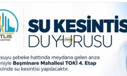 Bitlis’te Su Kesintisi: Bu Mahallede 3 Saat Su Verilemeyecek