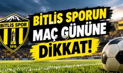 Bitlis Spor’un Maç Gününe Dikkat!