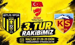 Bitlis Spor’un Kupa Rakibi Belli Oldu!