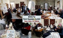 Bitlis’te Yeni Kurslar Açıldı! Son Gün 23 Ekim