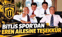 Bitlis Spor 1916’dan Eren Ailesi’ne Teşekkür