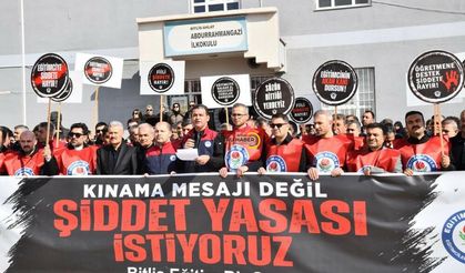 Ahlat'ta okul müdürlerine saldırı görüntüleri ortaya çıktı
