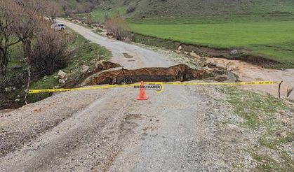Sağanak Yağış Köy Yollarını Vurdu, Onarım Çalışmaları Tamamlandı