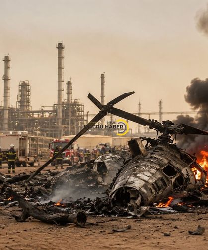 Suudi Arabistan'da Helikopter Faciası