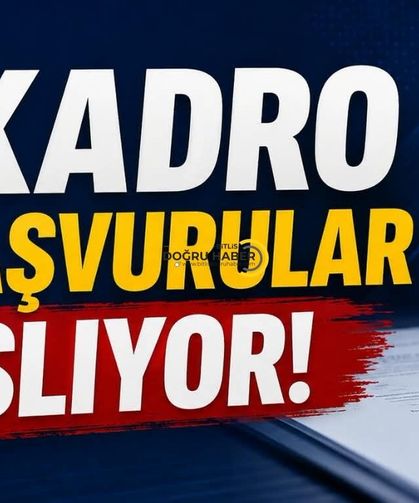 40 Kadro İçin Başvurular Başlıyor!