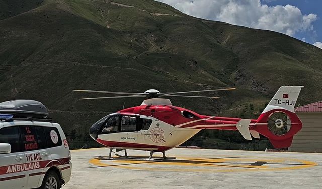 Helikopter Ambulans Bu Sefer 54 Yaşındaki Hasta İçin Havalandı