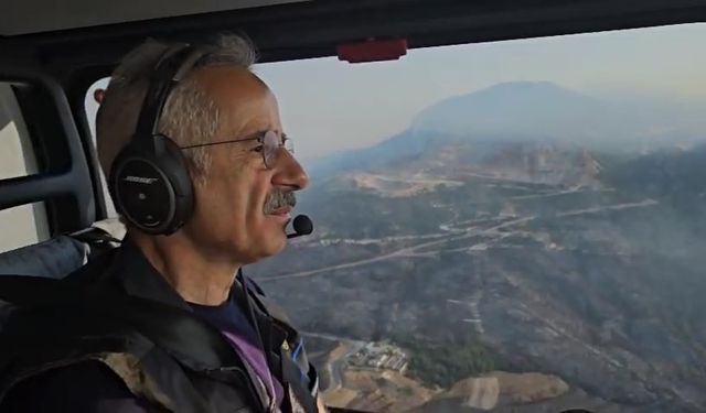 Yangın Bölgesi Havadan İncelendi