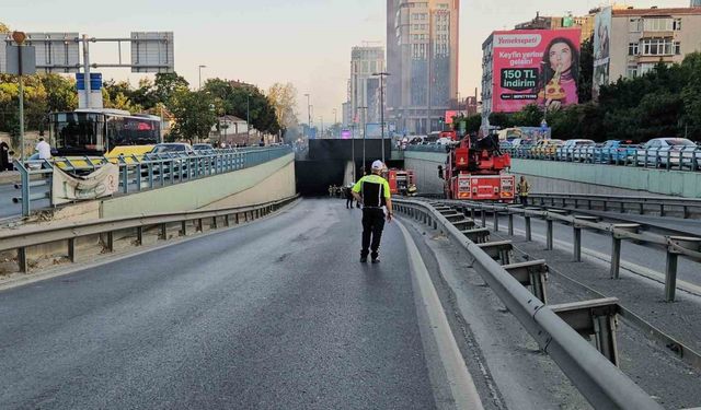 Zincirlikuyu’da İETT otobüsündeki yangın