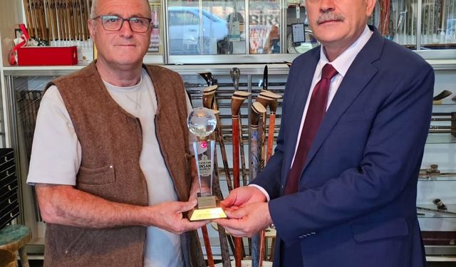 Rektör Elmastaş’tan Yaşayan İnsan Hazinesi Cumali Birol’a Ziyaret
