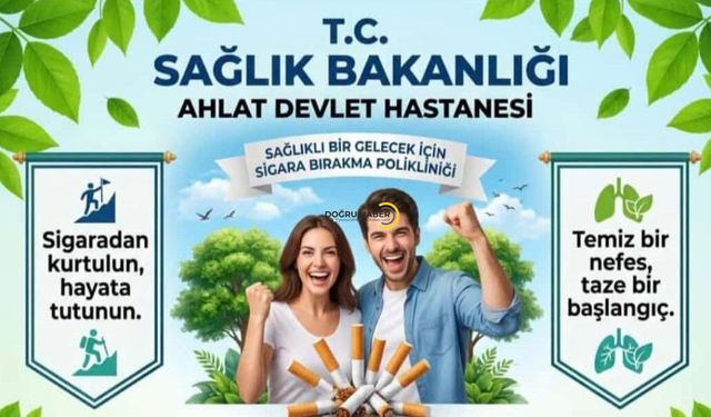 Ahlat Devlet Hastanesi'nde Sigara Bırakma Polikliniği Açıldı