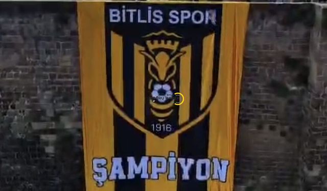 Bitlis Kalesi’ne Asılan Bayrağın Büyüklüğü Şaşırttı