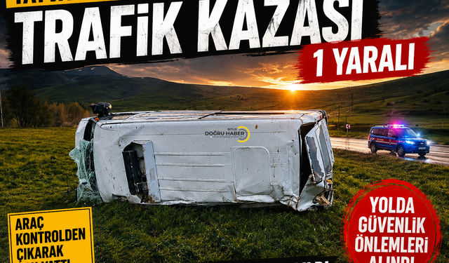 Tatvan-Van Karayolunda Minibüs Kazası: 1 Yaralı