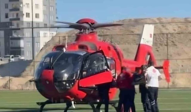 Darende’de Kalp Hastası Hava Ambulansla Hastaneye Sevk Edildi