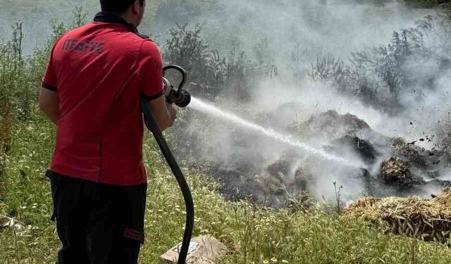 Atık Saman Yangını Korkuttu