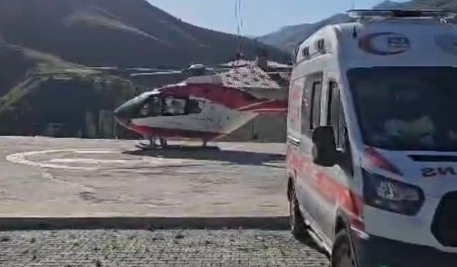 Kalp Hastası Helikopter Ambulansla Van'a Sevk Edildi